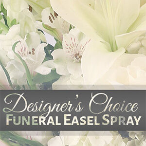 Elegant Memorial Florals Cremation Designer's Choice  (urn not included)