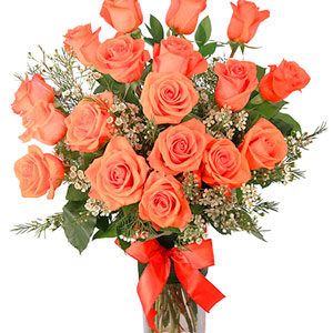 Orange Admiration Rose Arrangement