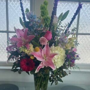 The Garden Vase arrangement mixed seasonal flowers